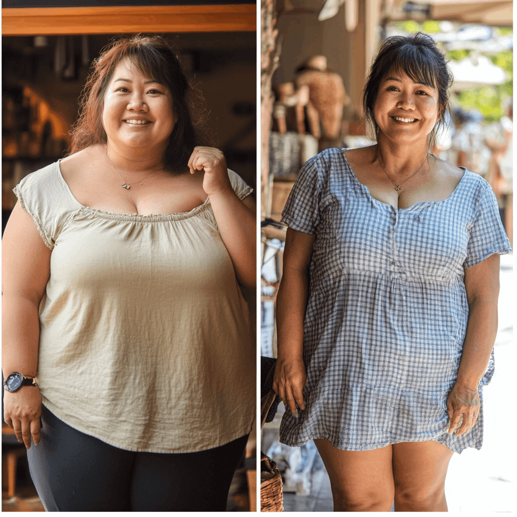 Diane before and after